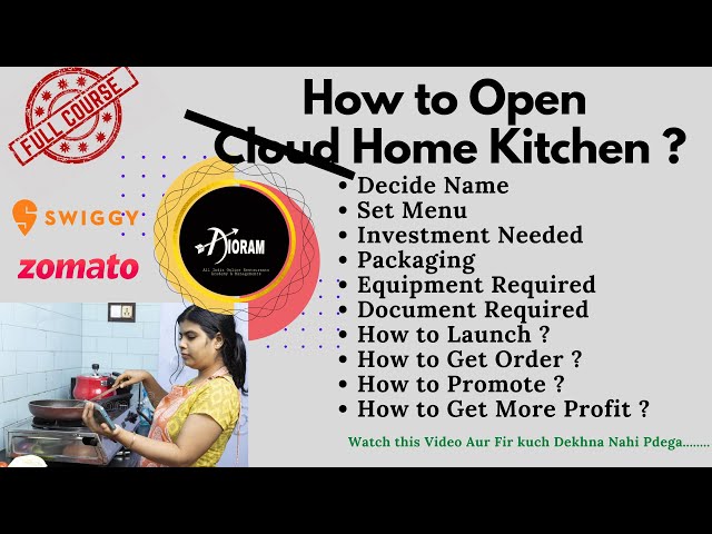 How to Open Home Kitchen|Earn From Home on Zomato and Swiggy|Low investment High Profit|Full Details