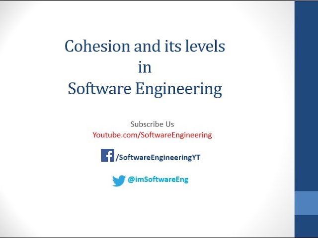 Cohesion in Software Engineering  and its levels | Urdu - Hindi