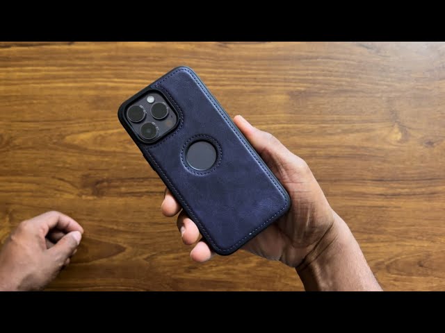 Casus Vegan Leather Logo View Purple Case for iPhone 14 Pro Max Unboxing and Review