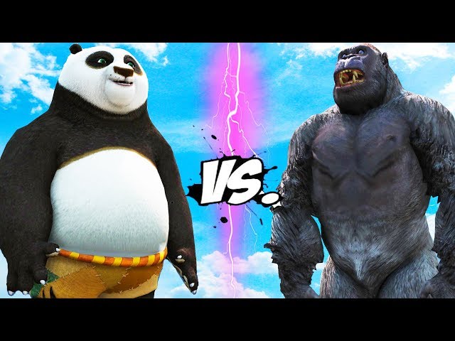 Gorilla vs Po - Kung Fu Panda