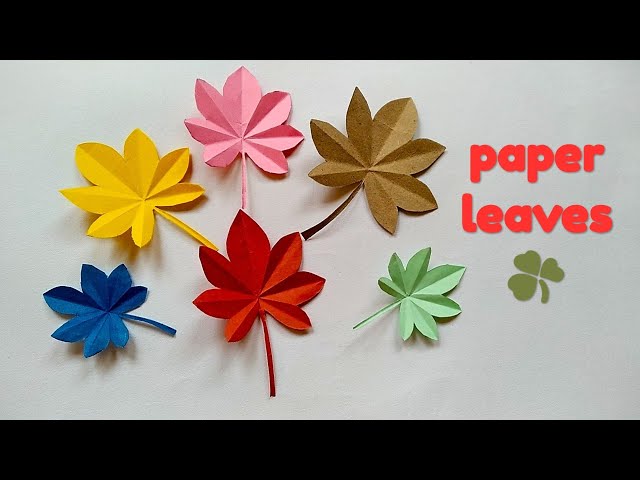 How to make Paper leaves/paper leaf