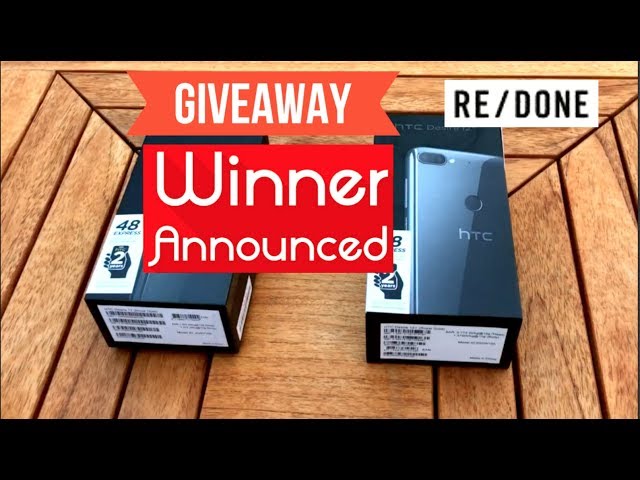HTC Desire 12 Plus Giveaway Winner Announcement (Re-Done)