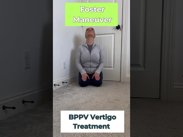 Get Rid of Vertigo at Home: Left Foster Maneuver for BPPV #vestibular