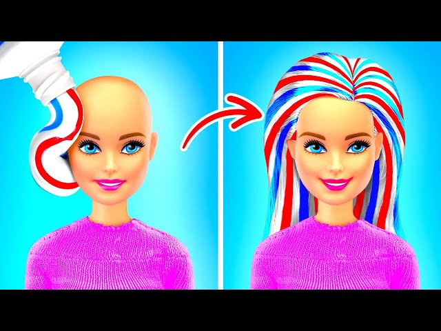 Barbie Glow Up! Extreme Doll Makeover Ideas 😍