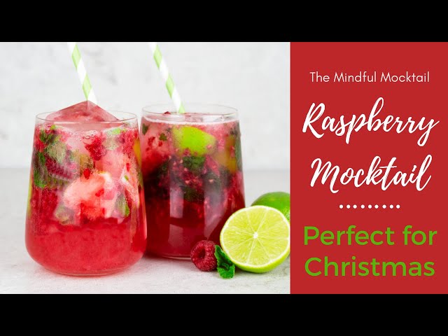 Raspberry Lime & Mint Mocktail Recipe | Christmas Drink | Alcohol Free Drink Recipes