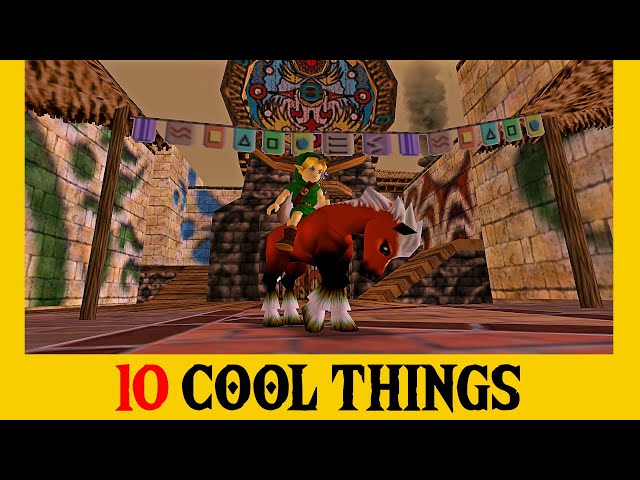 Epona inside Clock Town! - 10 Cool Things About Zelda: Majora's Mask (Part 2)