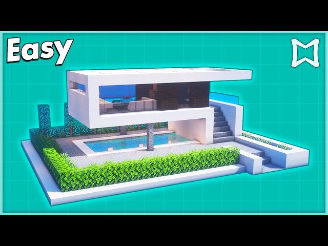 Minecraft ► Small Modern House Tutorial (EASY)