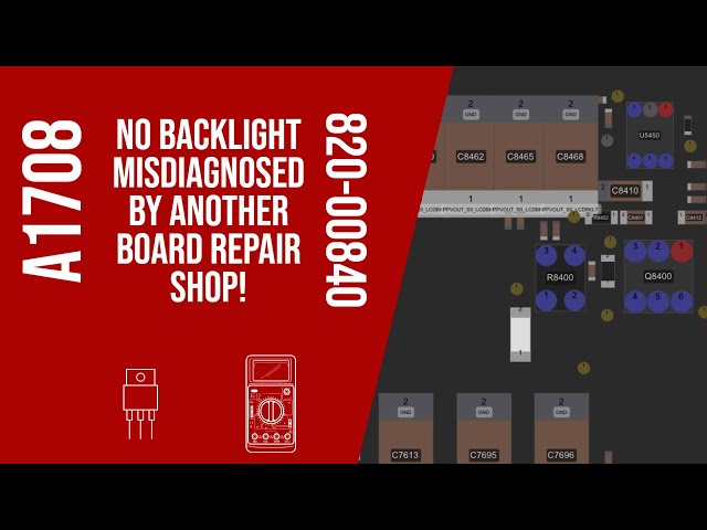 Misdiagnosed A1708 had a very unusual odd backlight fault!