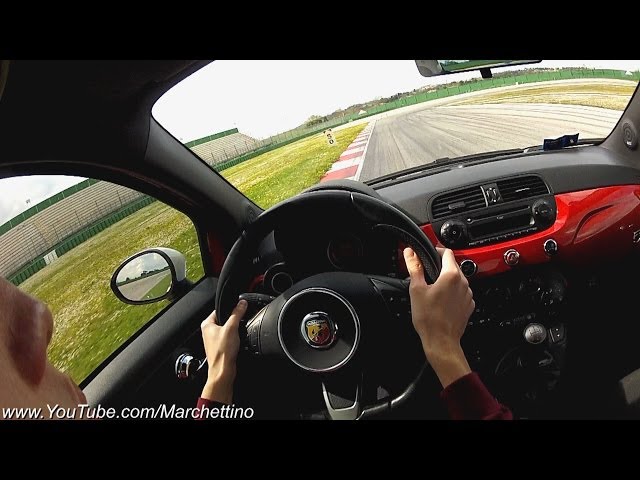 Driving my 215hp Abarth 500 on Track!