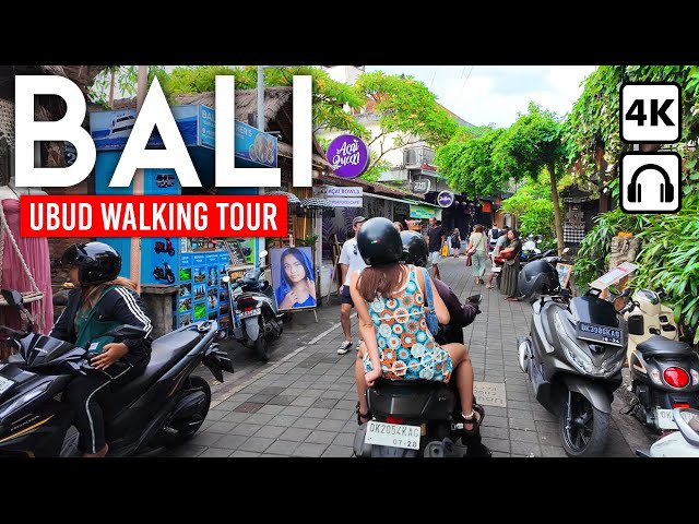 BALI, Indonesia 🇮🇩 Ubud 4K Walking Tour Downtown