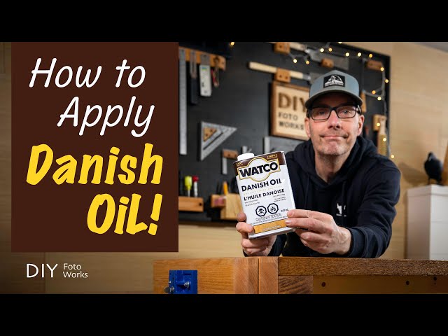 How To Apply Danish Oil!  4K