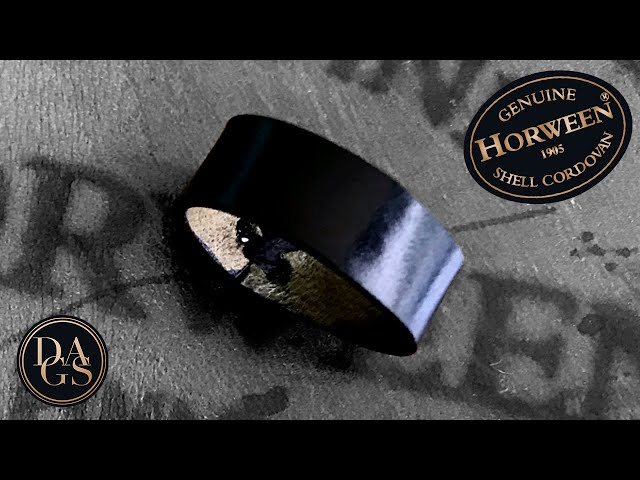Crafting a Simple Leather Ring From Horween Shell Cordovan | DIY Leather Jewelry