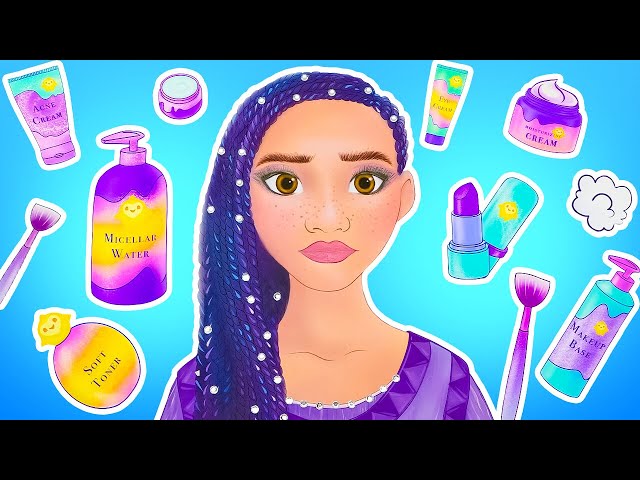 DIY Makeup for Paper Doll 💄💖 Beauty Salon for Paper Dolls
