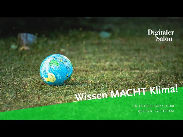 Digitaler Salon: Wissen MACHT Klima