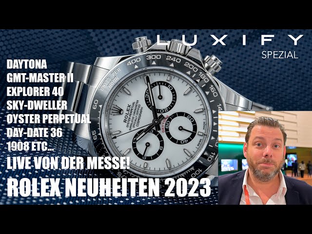 Rolex Neuheiten 2023 - live von der Watches and Wonders! Daytona, GMT, Yacht-Master, Sky-Dweller...