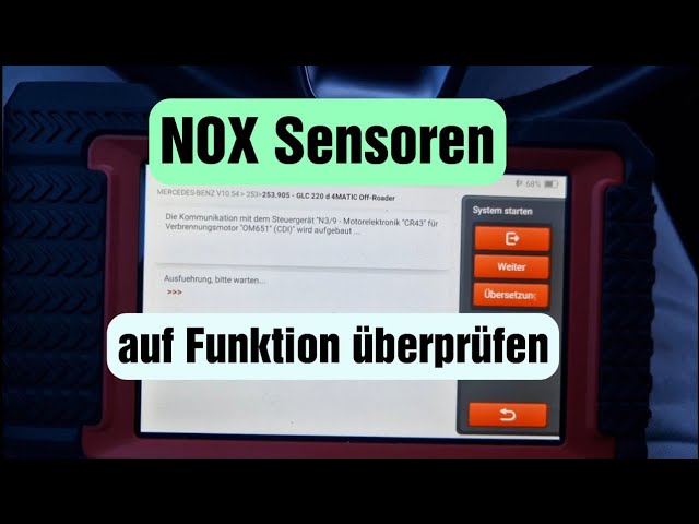 NOX Sensoren auf funktion prüfen