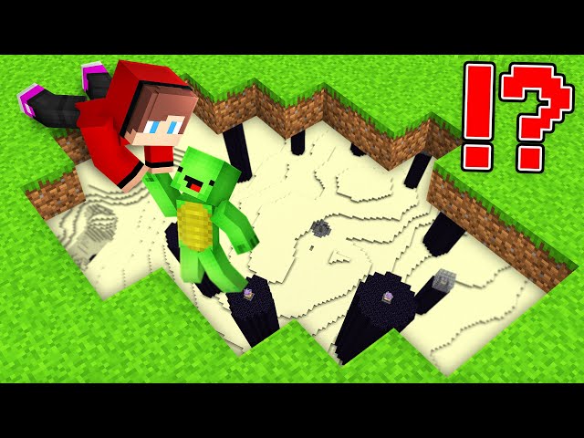 Mikey and JJ Found HOLE IN ENDER'S WORLD in Minecraft Maizen!