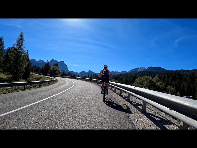 80 Minute Indoor Cycling Passo di Valparola Dolomites Italy 4K Video