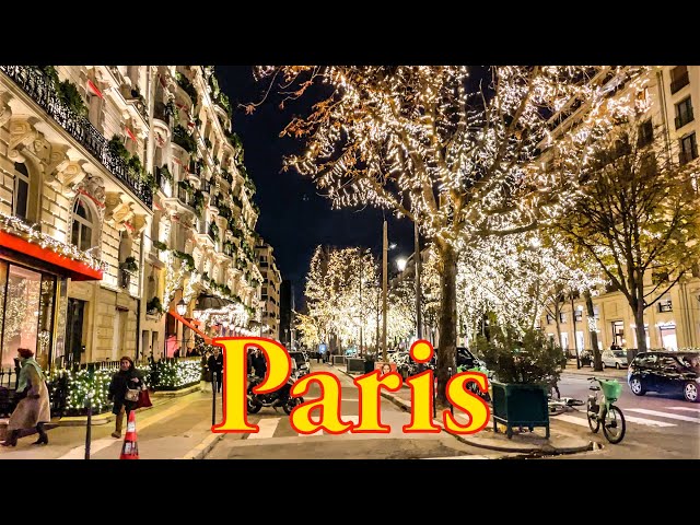 Paris, France🇫🇷 - Christmas Lights 2023 | Paris 4K | A Walk In Paris