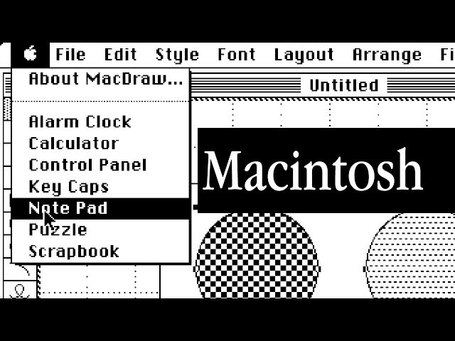 A Tour of Macintosh System 1.1 - Software Showcase