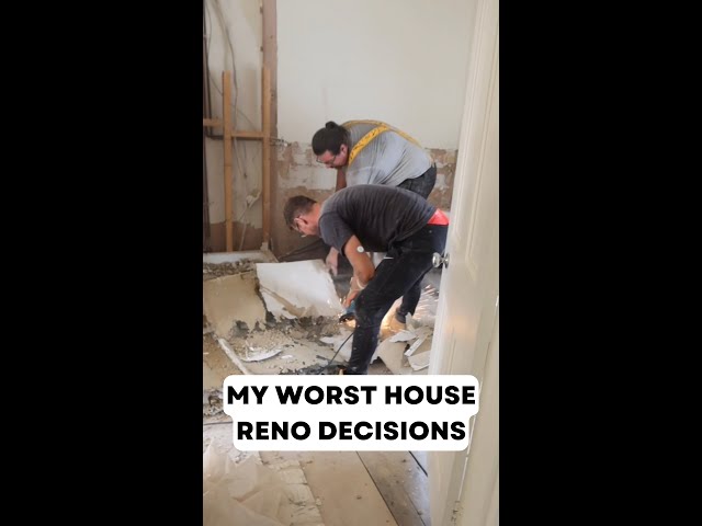My WORST house renovation decisions… #shorts