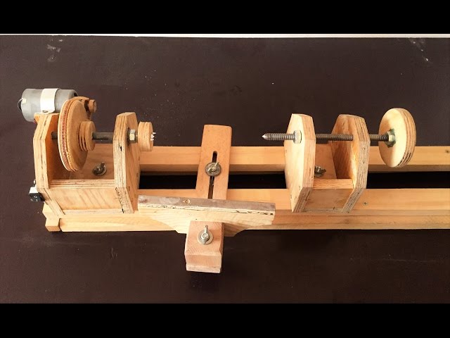 Making a Homemade Lathe -- El Yapımı Torna Makinası