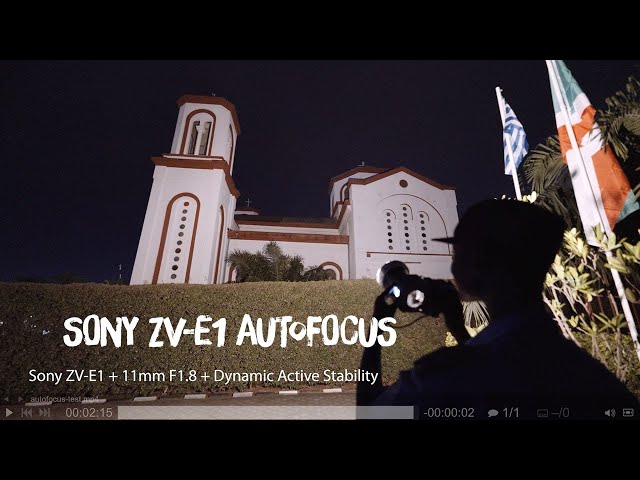 Sony ZV-E1 Autofocus at Night | Sony E 11mm