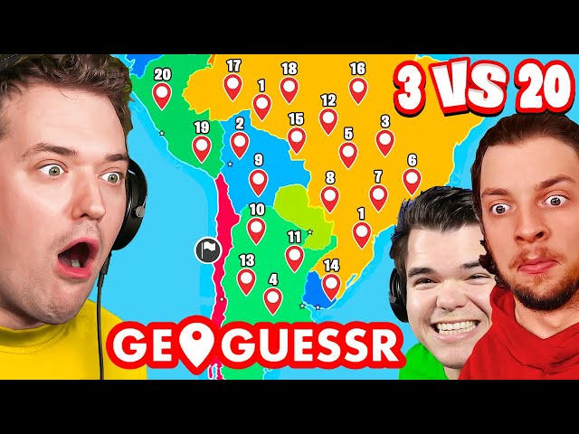 Playing GEOGUESSR Against 20 VIEWERS! (impossible)