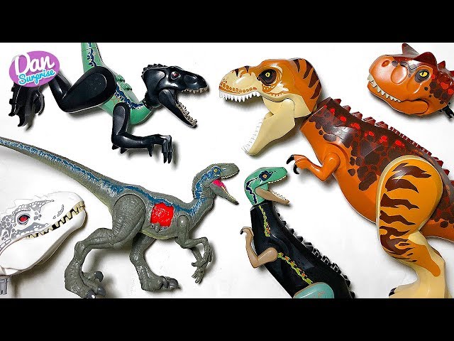 9 Dangerous Lego Dinosaurs Jurassic World Hybrid! Learn Dinosaur Names