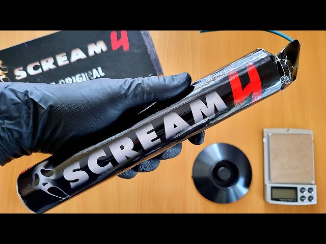 What's inside Scream 4 firecracker? (134g BKS) | Šta se nalazi u petardi Scream 4 | Funke Fireworks