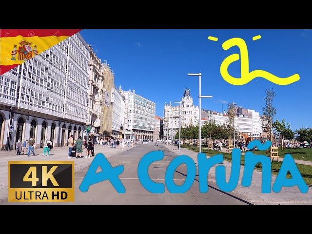 DRIVING A CORUÑA, GALICIA, SPAIN I A Coruña, España 4K 60fps