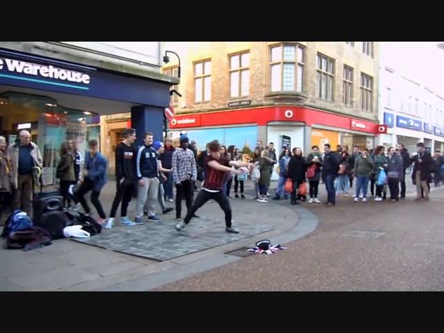 More of Beat Street Teen Break Dancers at Oxford University Corn Market Street