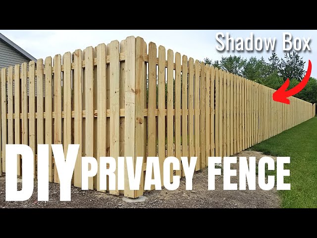 DIY Privacy Fence | How to build a Fence | 150+ Feet 6' Shadow Box | Fence Makeover Pt. 1