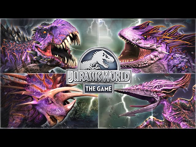 ALL BOSS MAX PRESTIGE LEVEL 60. ALL ANIMATION & BOSS BATTLE | Jurassic World The Game
