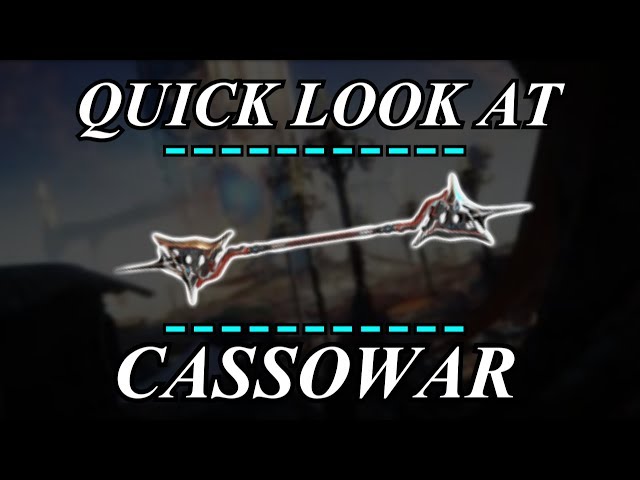 Warframe - Quick Look At: Cassowar