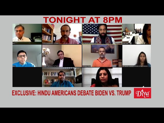 Exclusive: Hindu Americans debate Biden vs. Trump | Diya TV News