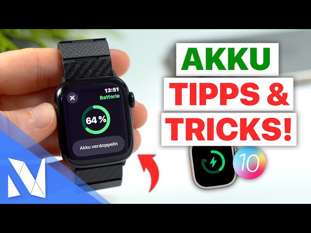 Apple Watch Akku Tipps & Tricks für watchOS 10 ⌚️🔋 | Nils-Hendrik Welk