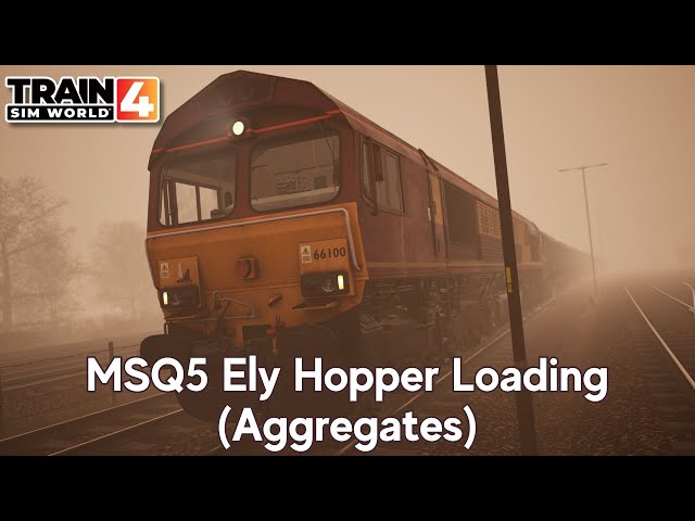MSQ5 Ely Hopper Loading (Aggregates) - Midland Main Line - Class 66 - Train Sim World 4