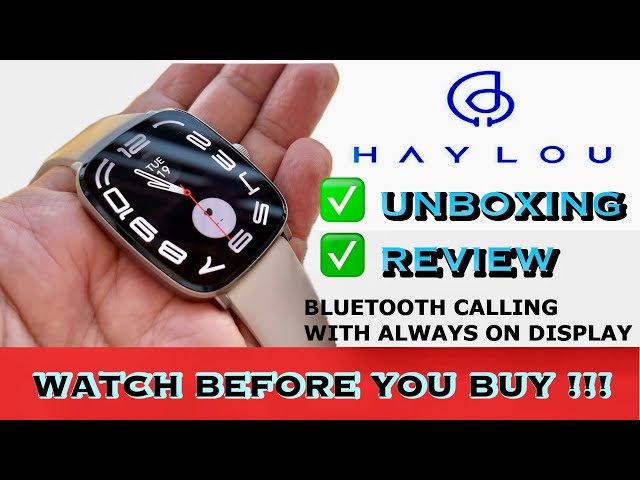 Haylou Rs5 Smartwatch Unboxing | Amoled + AOD Smart Watch | Bluetooth Calling | Haylou VS Redmi