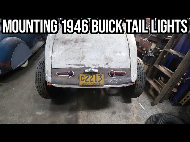 Cutting BIG Holes In Mike's 34 Cabriolet For Buick Tail Lights