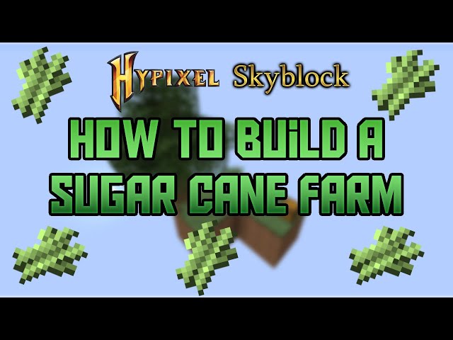How to build a Sugar Cane Farm in Hypixel Skyblock | Hypixel Skyblock Guide