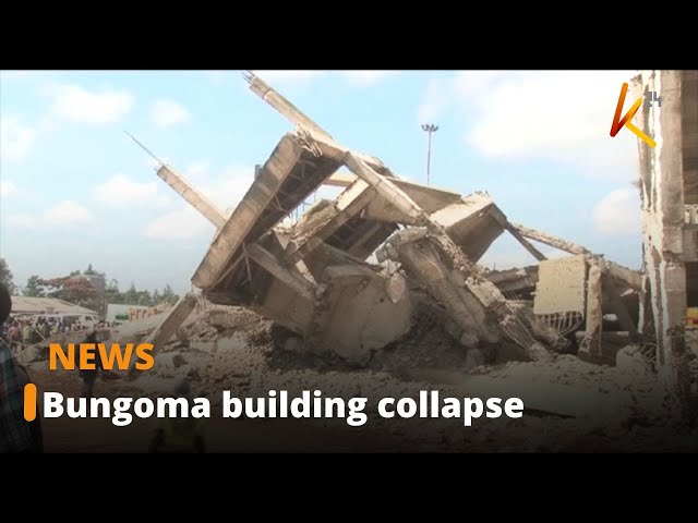 Several people feared dead and others injure inside a collapsed building in Bungoma