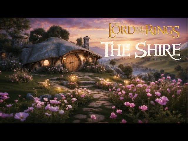 The Shire: Embracing the Sunset's Warm Embrace/ The Lord of The Rings