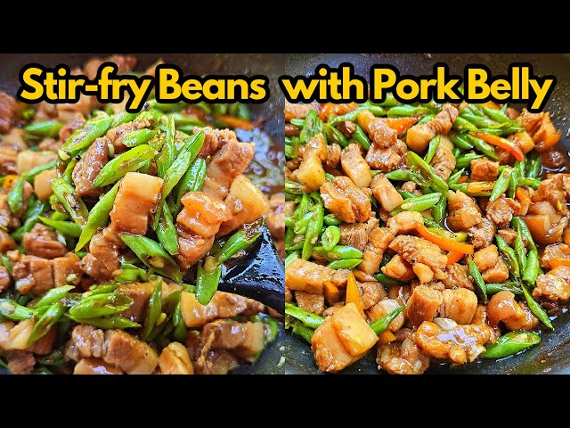 Stir Fry Green Beans with Pork Belly Recipe