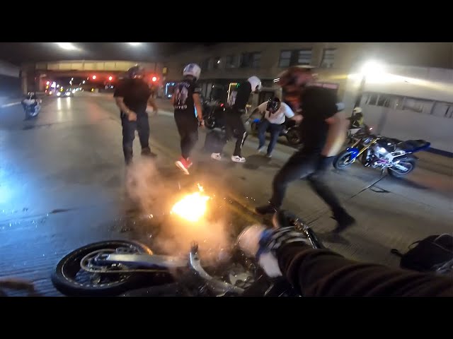 Bike Caught on Fire | Crazy & Hectic Moto Moments