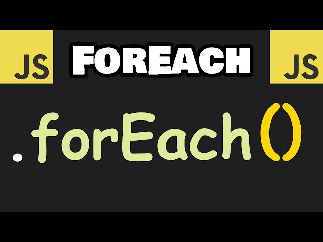 JavaScript forEach() method in 8 minutes! ➿