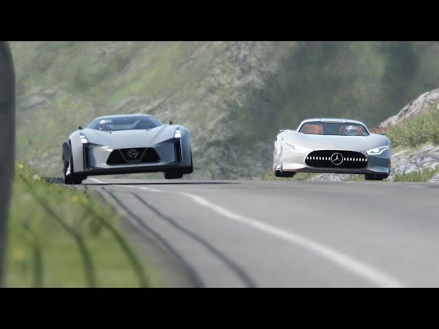Mercedes-Benz Vision GT vs Nissan Concept 2020 Vision GT at Highlands