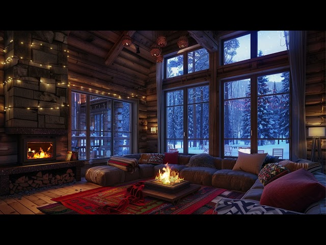 Cozy fireplace (24 hours) 🔥 Fireplace Background With Explosion Sound