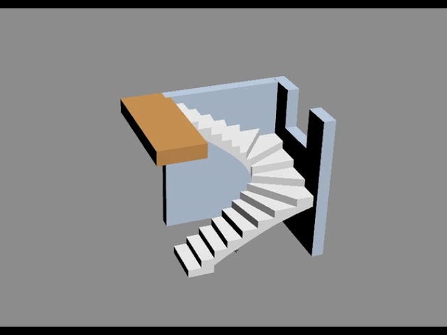 449 - 001 3D модель лестницы
