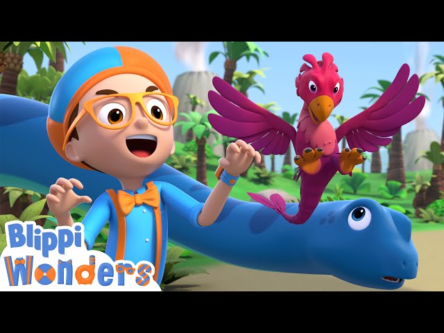 Blippi Learns About the Smallest Dinosaur! | Blippi Wonders Educational Videos for Kids